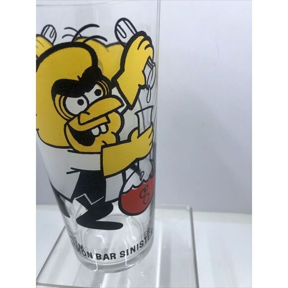 Simon Bar Sinister Cartoon Glass Pepsi Collector Series Vintage. Please Read - Picture 2 of 16